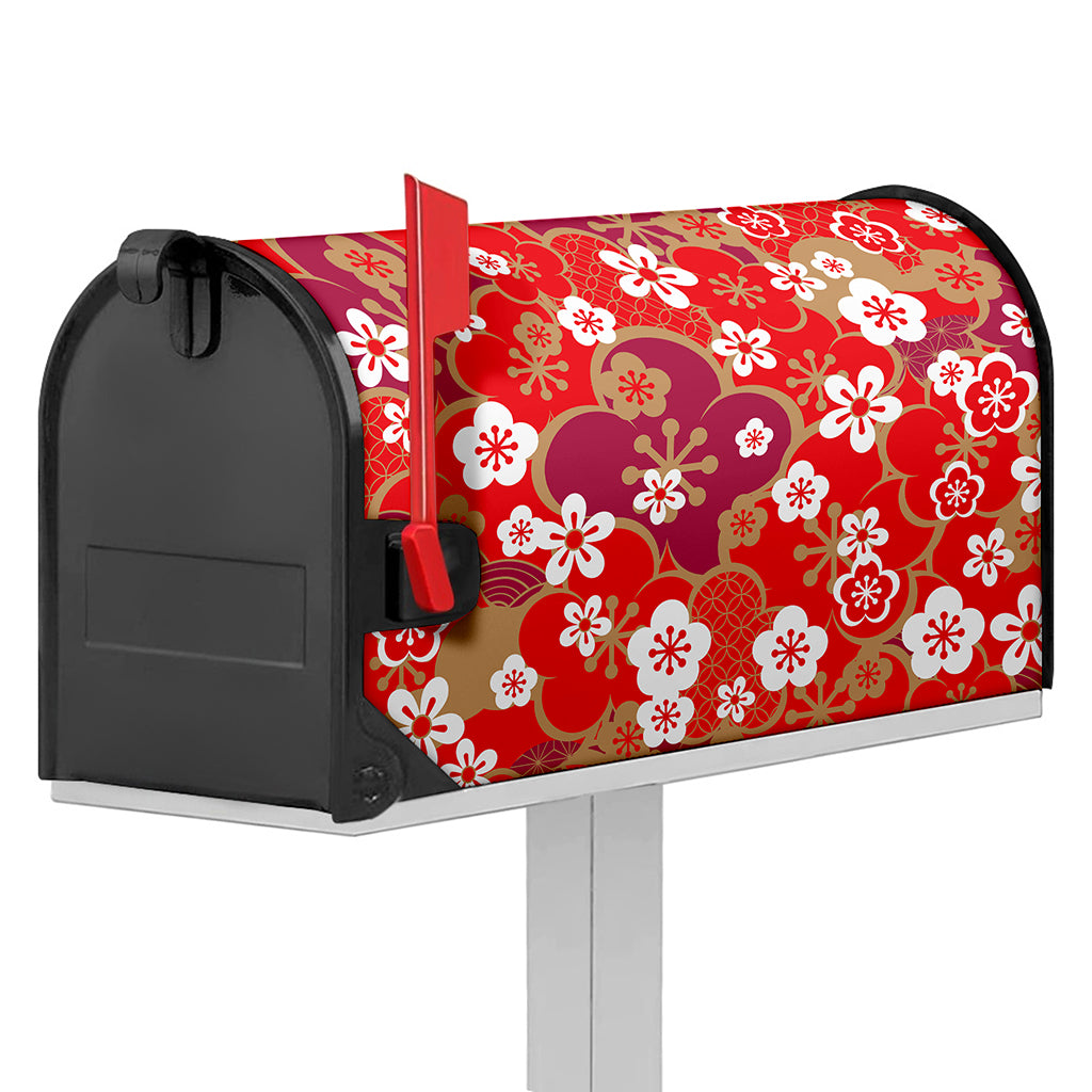Flower Kimono Pattern Print Mailbox Cover
