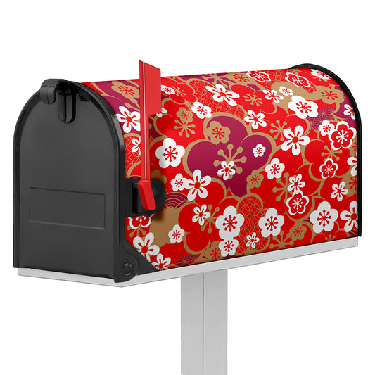 Flower Kimono Pattern Print Mailbox Cover