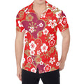 Flower Kimono Pattern Print Men's Shirt