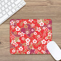 Flower Kimono Pattern Print Mouse Pad