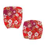 Flower Kimono Pattern Print Office Chair Cover
