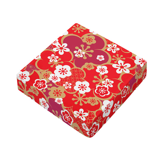 Flower Kimono Pattern Print Outdoor Seat Cushion Cover