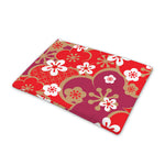 Flower Kimono Pattern Print Pet Cooling Mat Cover