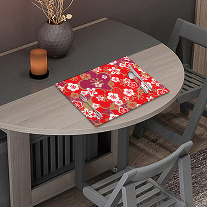 Flower Kimono Pattern Print Placemat