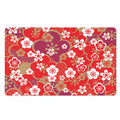 Flower Kimono Pattern Print Polyester Doormat