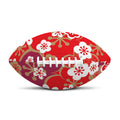 Flower Kimono Pattern Print Rugby Ball