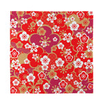 Flower Kimono Pattern Print Silk Bandana