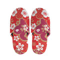 Flower Kimono Pattern Print Slippers