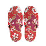 Flower Kimono Pattern Print Slippers