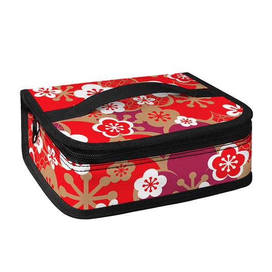 Flower Kimono Pattern Print Small Lunch Bag