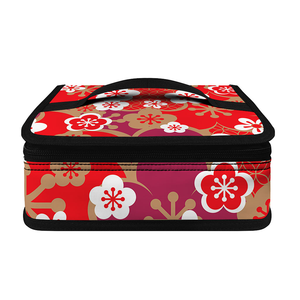 Flower Kimono Pattern Print Small Lunch Bag