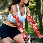 Flower Kimono Pattern Print Sun Protection Arm Sleeves