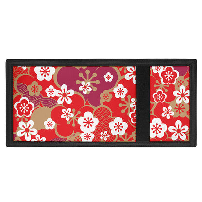 Flower Kimono Pattern Print Trifold Wallet