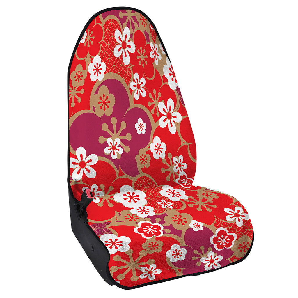 Flower Kimono Pattern Print Waterproof Car Seat Cover