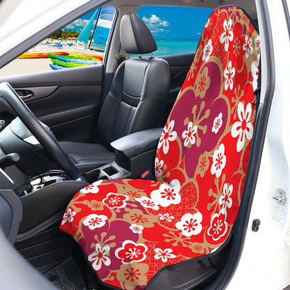 Flower Kimono Pattern Print Waterproof Car Seat Cover