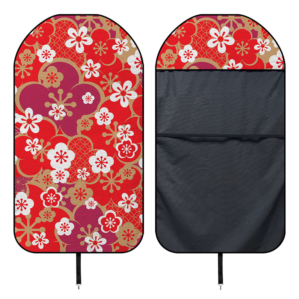 Flower Kimono Pattern Print Waterproof Car Seat Cover