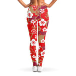 Flower Kimono Pattern Print Women's Leggings