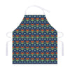 Flower Knitted Pattern Print Adjustable Apron