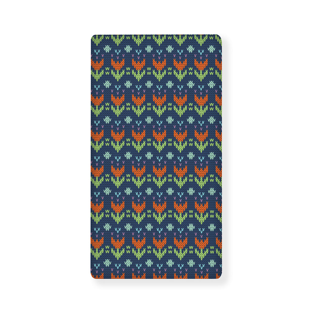 Flower Knitted Pattern Print Baby Crib Sheet