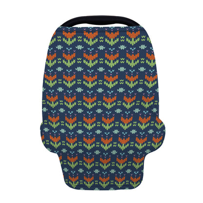 Flower Knitted Pattern Print Baby Seat Cover