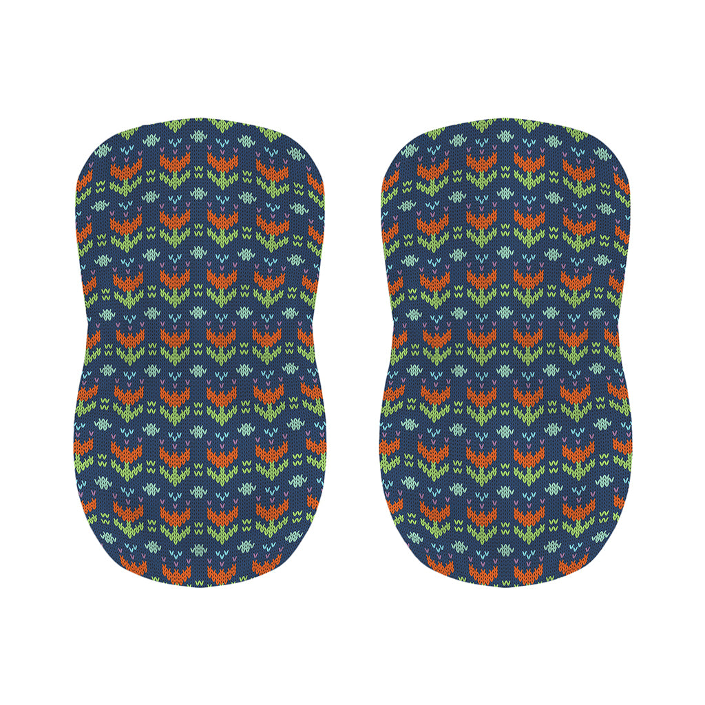 Flower Knitted Pattern Print Bar Stool Covers