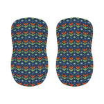 Flower Knitted Pattern Print Bar Stool Covers