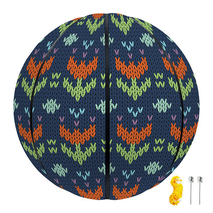 Flower Knitted Pattern Print Basketball