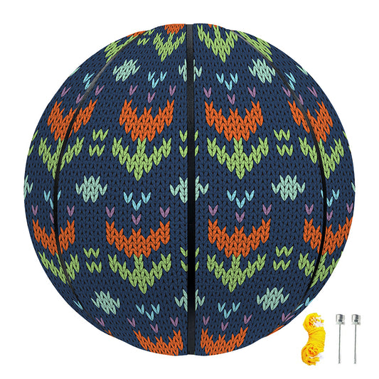 Flower Knitted Pattern Print Basketball