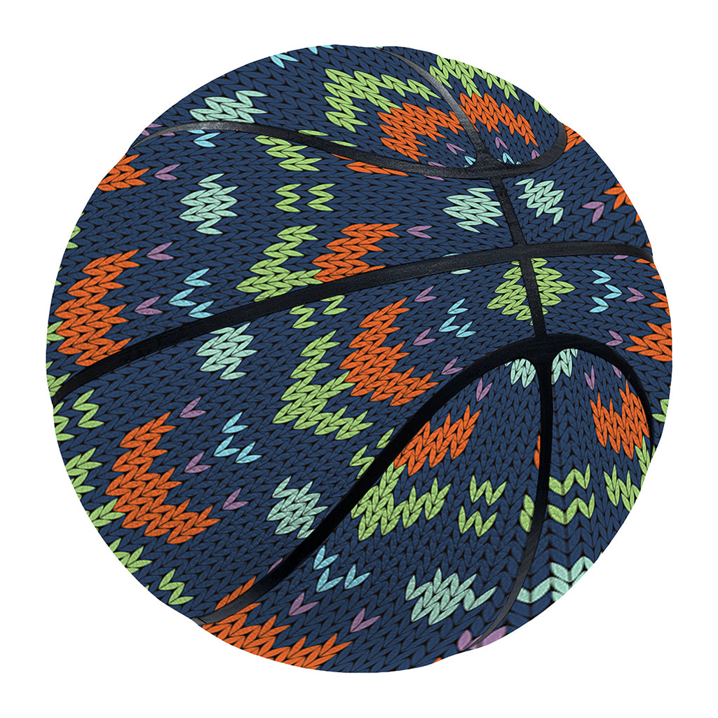 Flower Knitted Pattern Print Basketball