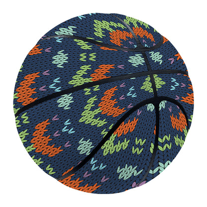 Flower Knitted Pattern Print Basketball