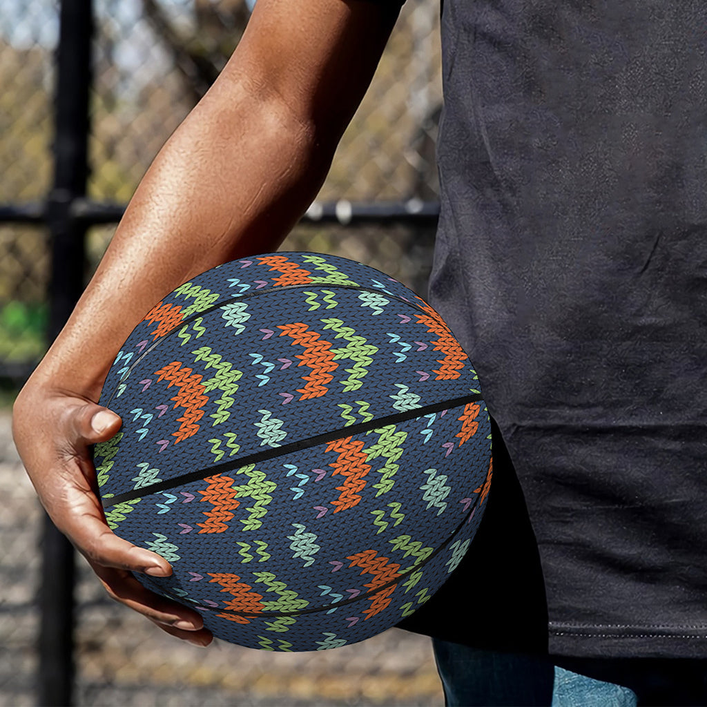 Flower Knitted Pattern Print Basketball