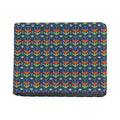 Flower Knitted Pattern Print Bifold Wallet