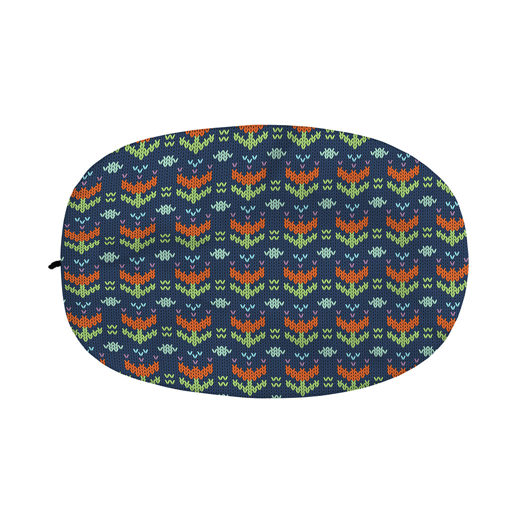 Flower Knitted Pattern Print Car Side Mirror Covers