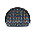 Flower Knitted Pattern Print Coin Purse