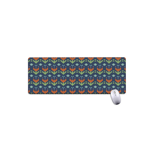 Flower Knitted Pattern Print Extended Mouse Pad