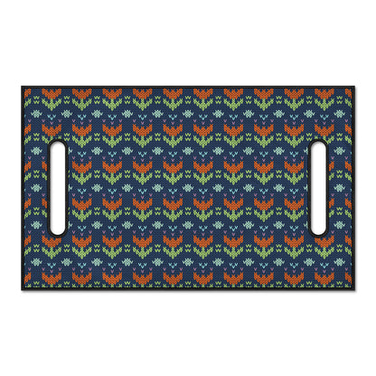 Flower Knitted Pattern Print Golf Cart Seat Cover