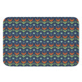 Flower Knitted Pattern Print Indoor Door Mat