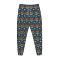 Flower Knitted Pattern Print Jogger Pants