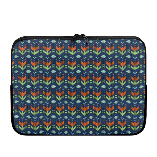 Flower Knitted Pattern Print Laptop Sleeve
