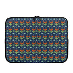 Flower Knitted Pattern Print Laptop Sleeve