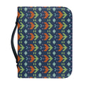 Flower Knitted Pattern Print Leather Bible Cover