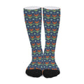 Flower Knitted Pattern Print Long Socks