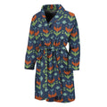 Flower Knitted Pattern Print Men's Bathrobe