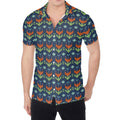 Flower Knitted Pattern Print Men's Shirt