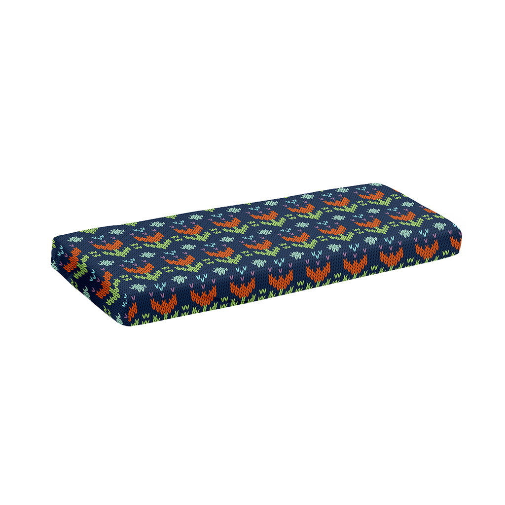 Flower Knitted Pattern Print Piano Keyboard Cover