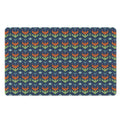 Flower Knitted Pattern Print Polyester Doormat