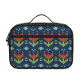 Flower Knitted Pattern Print Portable Lunch Bag