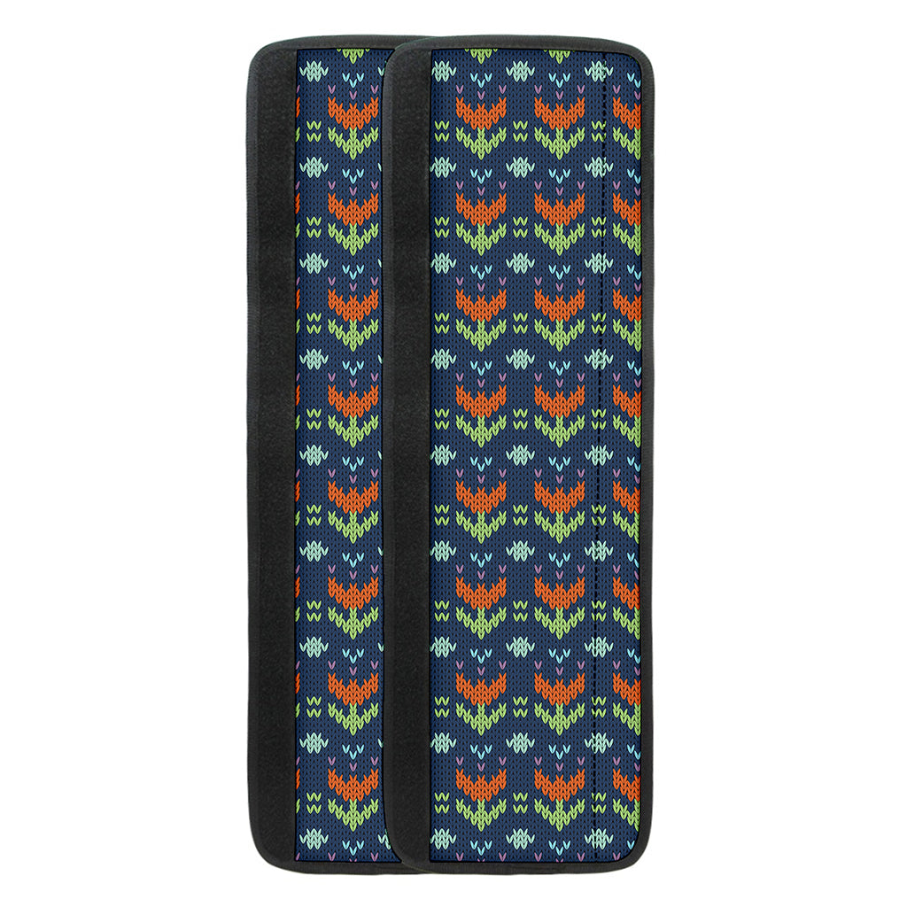 Flower Knitted Pattern Print Refrigerator Handle Covers