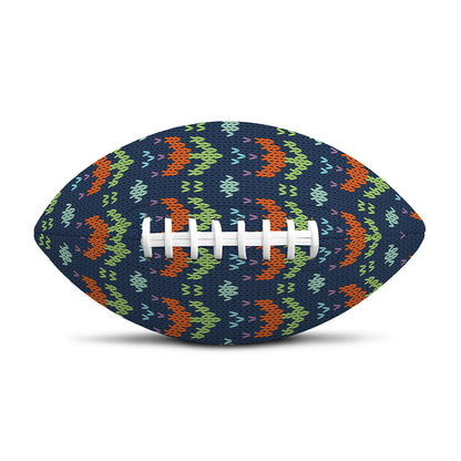Flower Knitted Pattern Print Rugby Ball