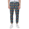 Flower Knitted Pattern Print Joggers